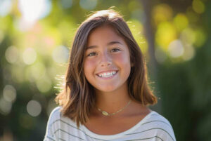 smiling pediatric dental patient
