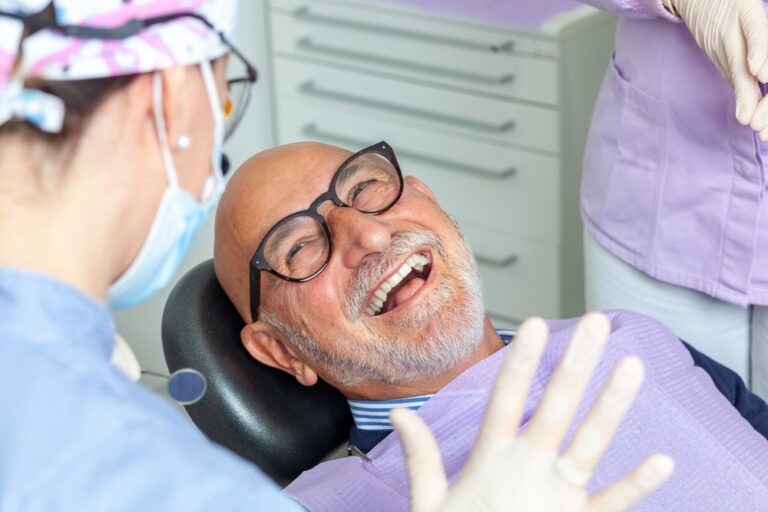 Patient and dentist in consultation at Sherwood Dental, discussing treatment options.